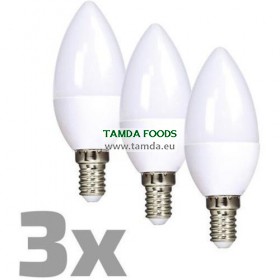 LED žárovka Ecolux x3ks svíčka 