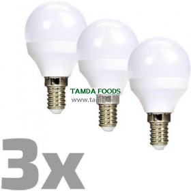 LED žárovka Ecolux x3ks miniglobe 