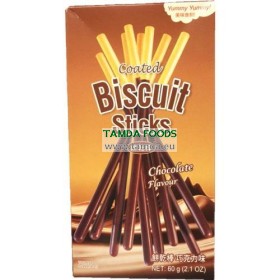 Coated Biscuit Sticks Chocolate Flavour 