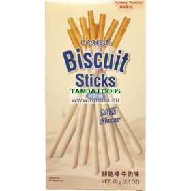 Coated Biscuit Sticks Milk Flavour 