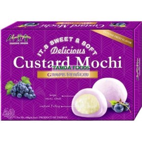 Custard Mochi s příchutí hroznového vína 