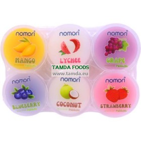 mixed flavours pudding with nata de coco 