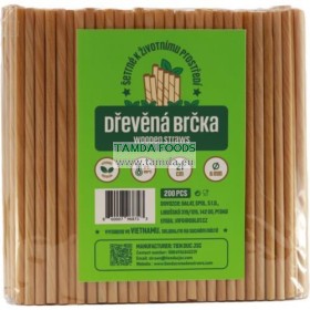 Dřevěná brčka 